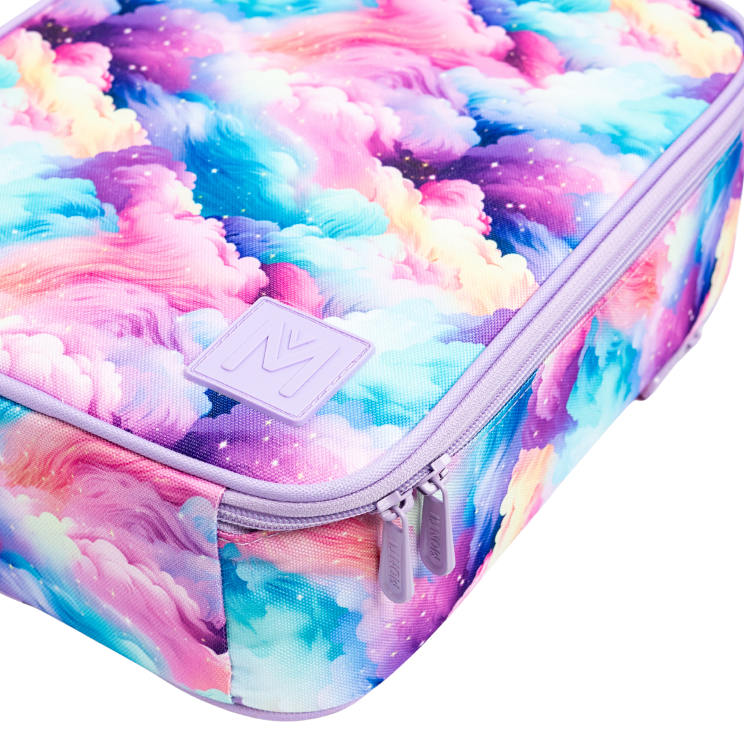 PRE-ORDER - MontiiCo Large Insulated Lunch Bag & Ice Pack - Candy Clouds