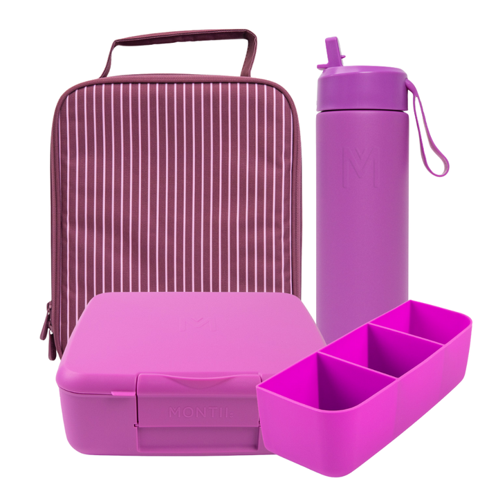 PRE-ORDER - MontiiCo Large Lunch Bundle - Ruby - FREE SHIPPING