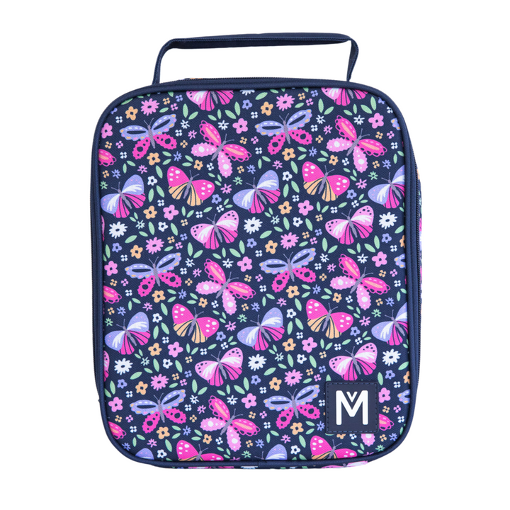 MontiiCo Large Insulated Lunch Bag - Butterflies