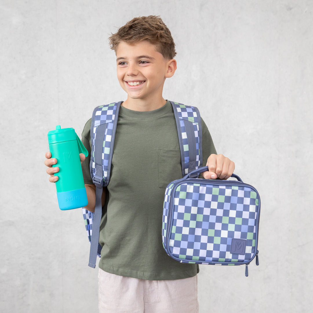 Pre-Order - MontiiCo Insulated Medium Lunch Bag - Checkmate