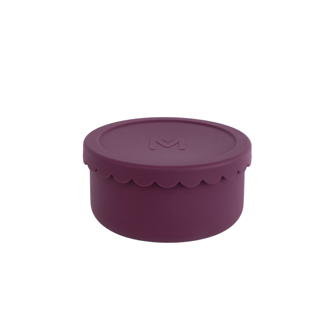 MontiiCo Silicone Scallop Bowl - Ruby