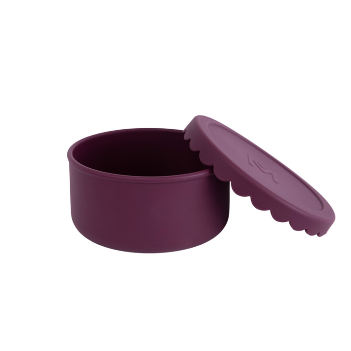 MontiiCo Silicone Scallop Bowl - Ruby