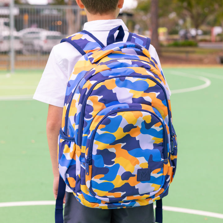 PRE-ORDER - MontiiCo School Bag - Camo Trail