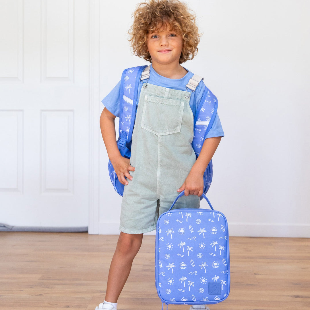 MontiiCo Large Insulated Lunch Bag & Ice Pack - Tide Break