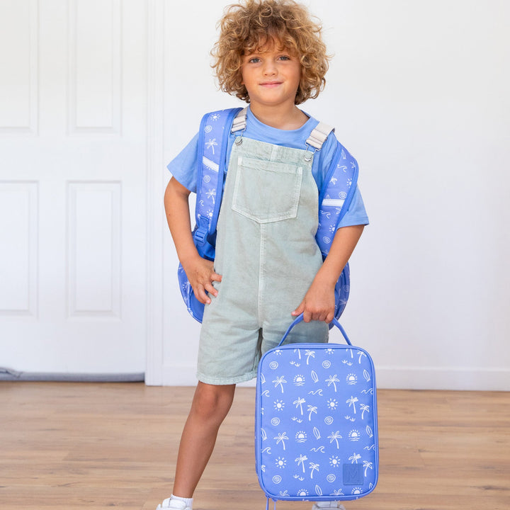 MontiiCo Large Insulated Lunch Bag & Ice Pack - Tide Break