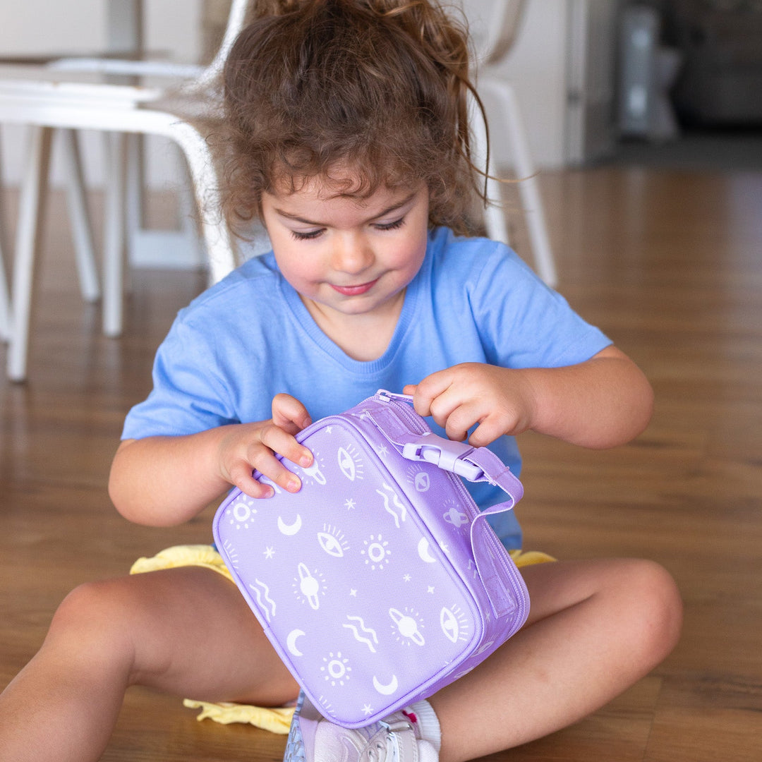 MontiiCo Mini Insulated Lunch Bag & Ice Pack - Cosmic Bloom