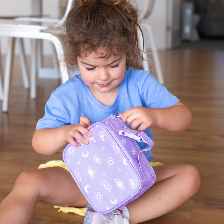 MontiiCo Mini Insulated Lunch Bag & Ice Pack - Cosmic Bloom