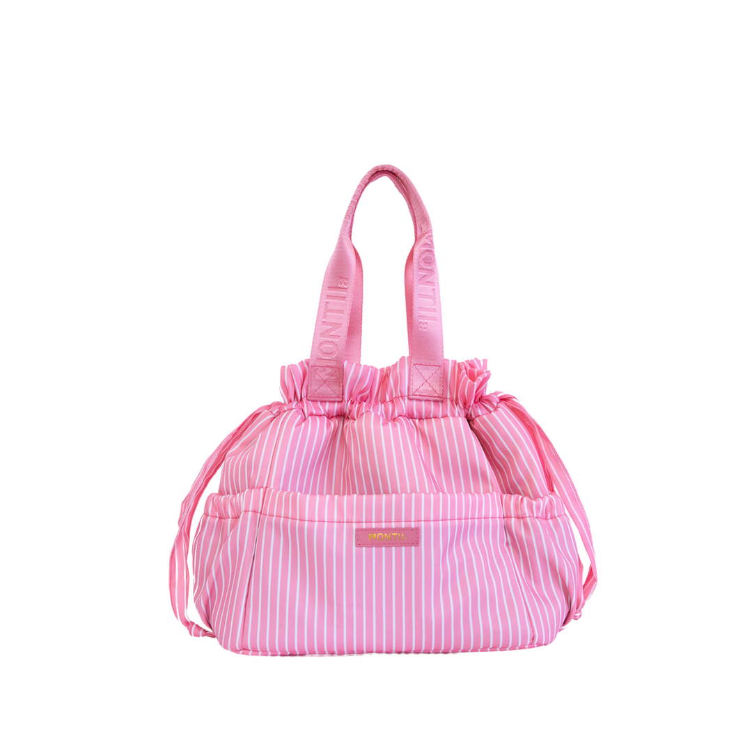 MontiiCo Insulated Lunch Tote Bag - Candy Stripe Camellia