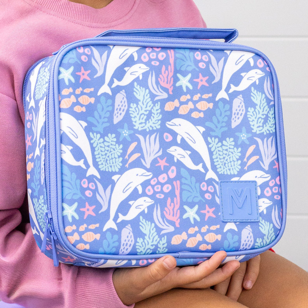 MontiiCo Insulated Medium Lunch Bag - Dolphin Dreams