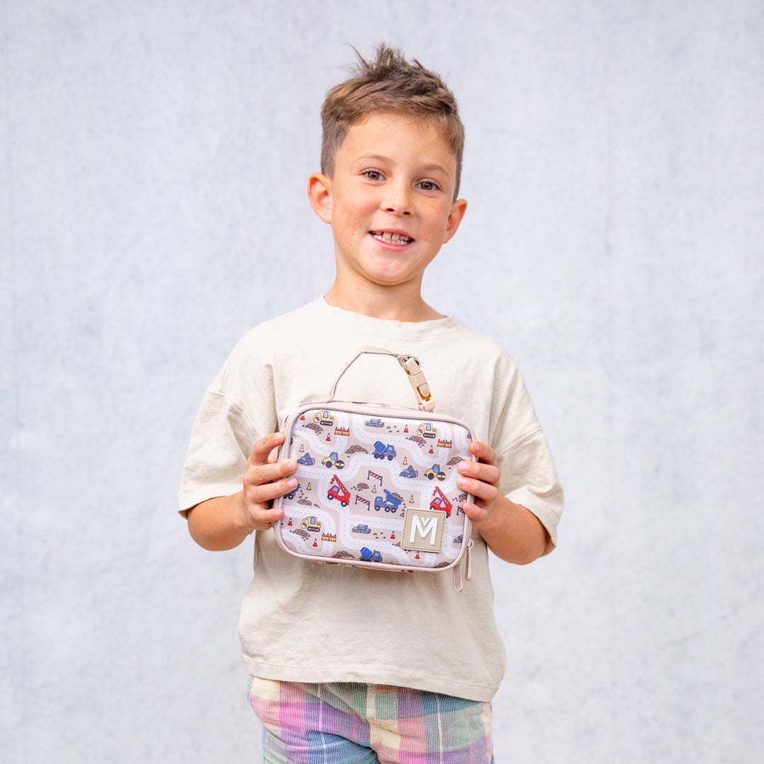 EverBento & MontiiCo Snack Box + Bag Bundle - Bluebell/Construction