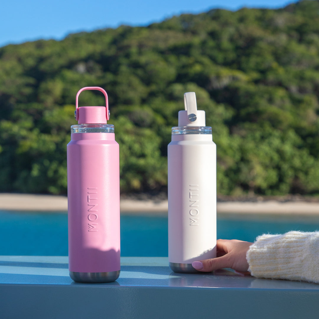 PRE-ORDER - MontiiCo Quench Drink Bottle - 700ml - Cream