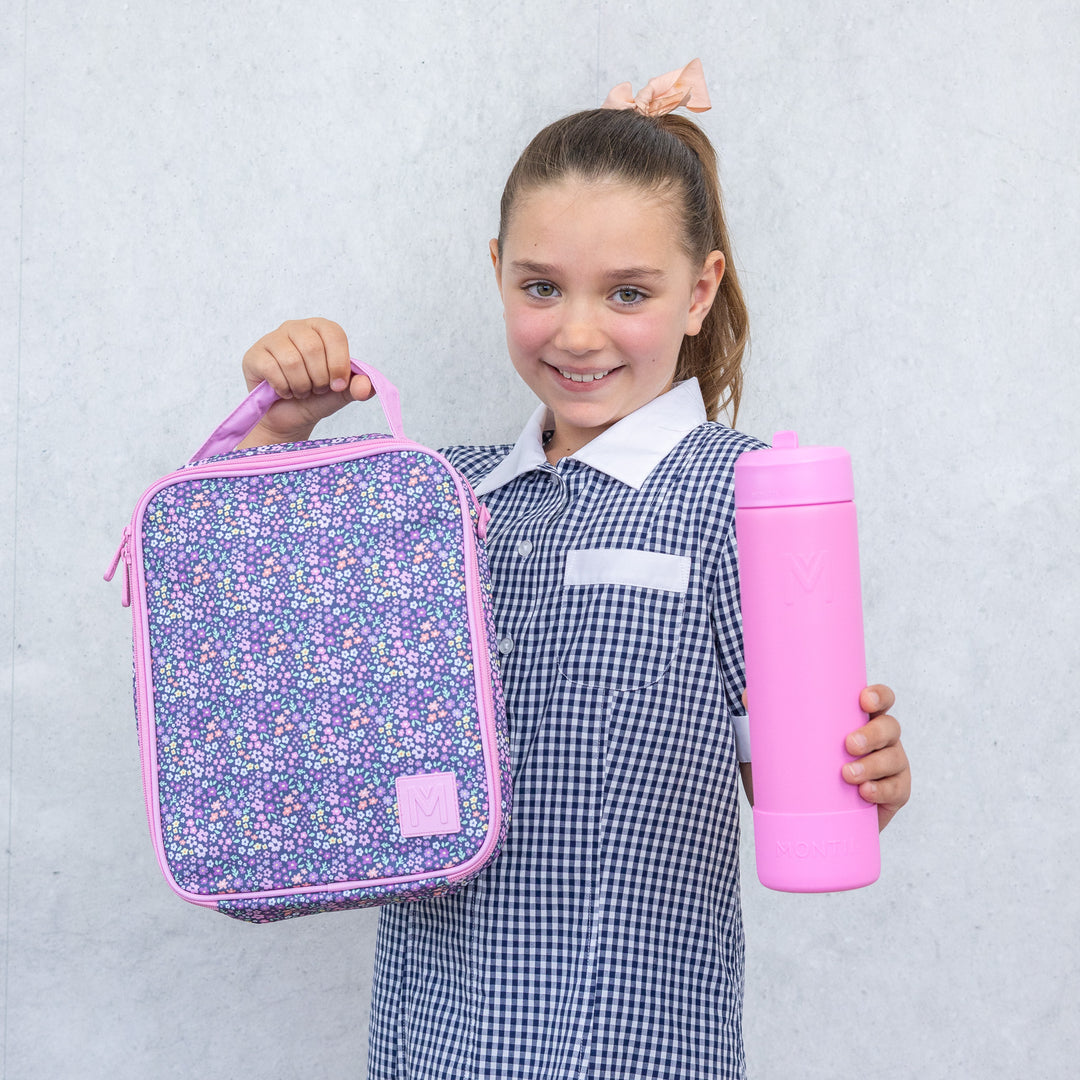 MontiiCo Large Insulated Lunch Bag - Meadow