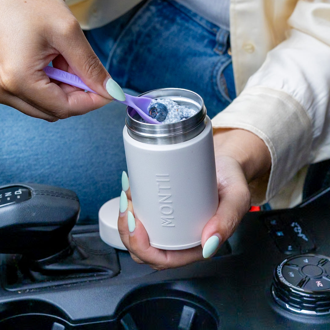 MontiiCo Roam Insulated Snack Pot - Cream