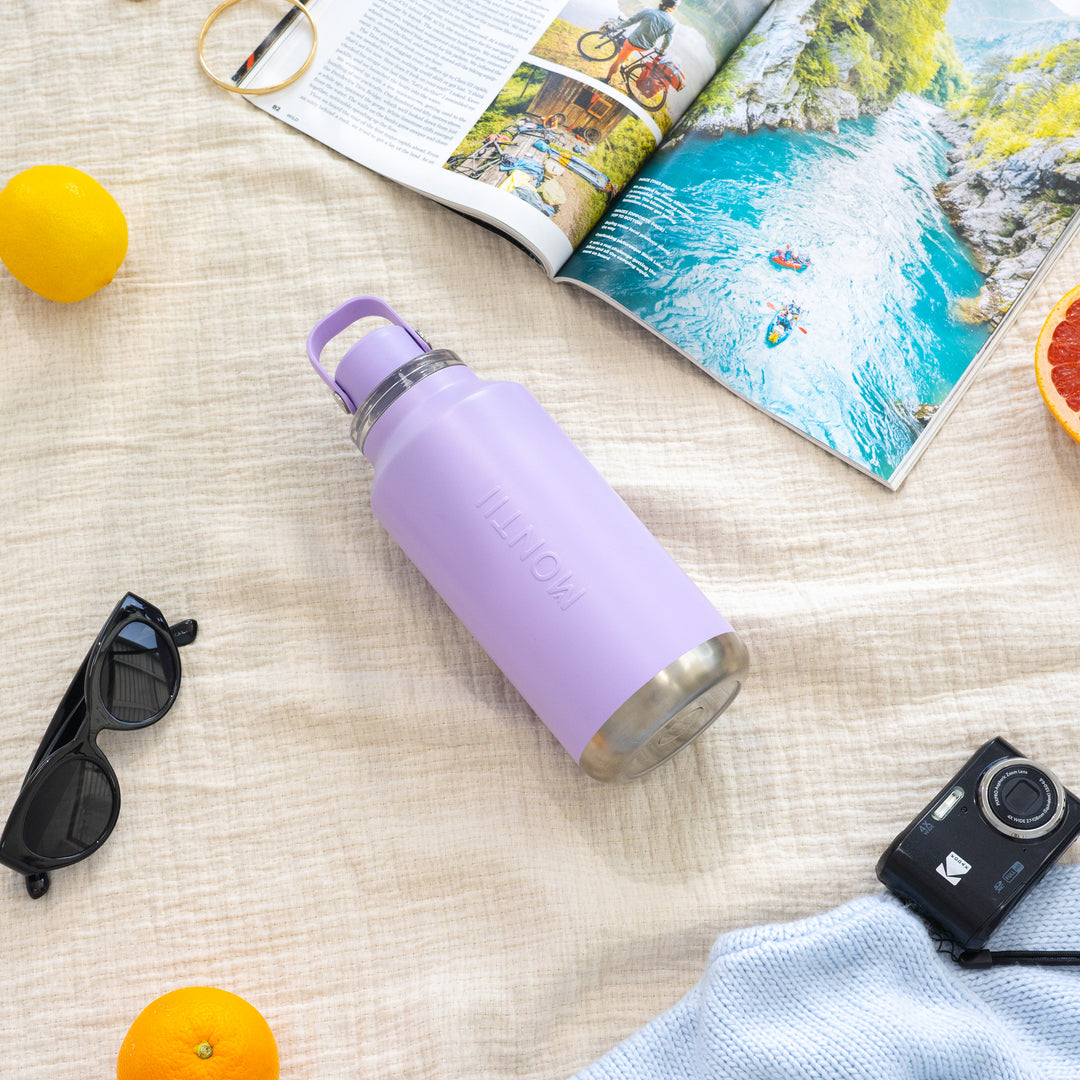 PRE-ORDER - MontiiCo Quench Drink Bottle - 1L - Lilac