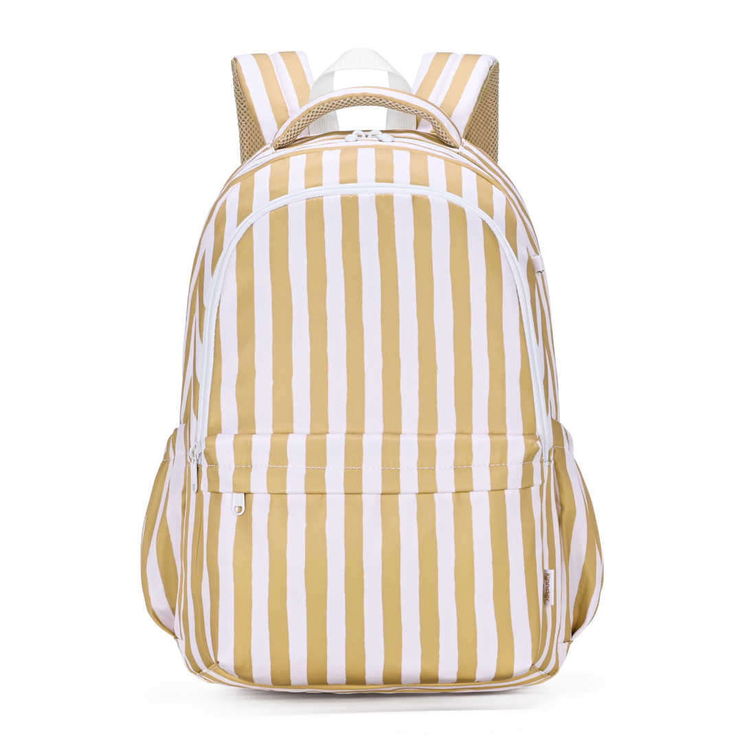 Kinnder Campus School Backpack - Mustard Stripe