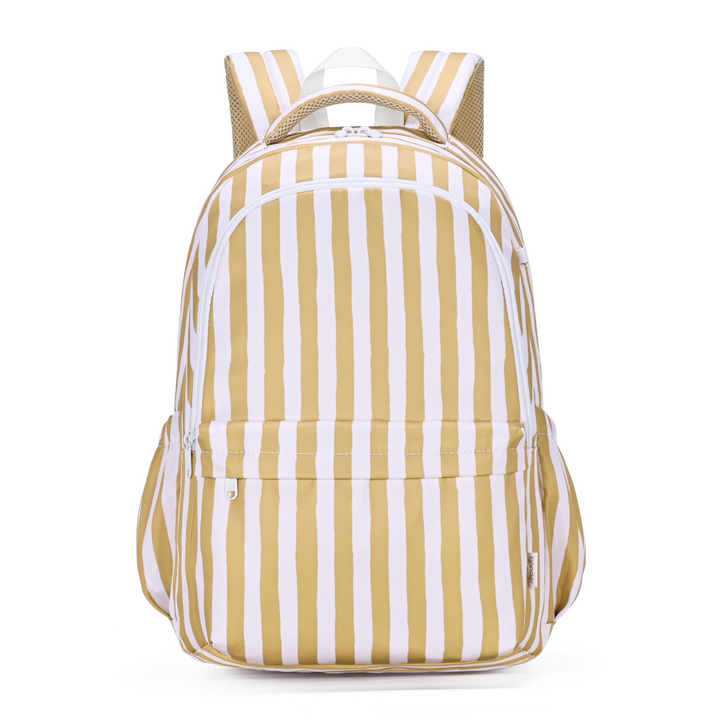 Kinnder Campus School Backpack - Mustard Stripe