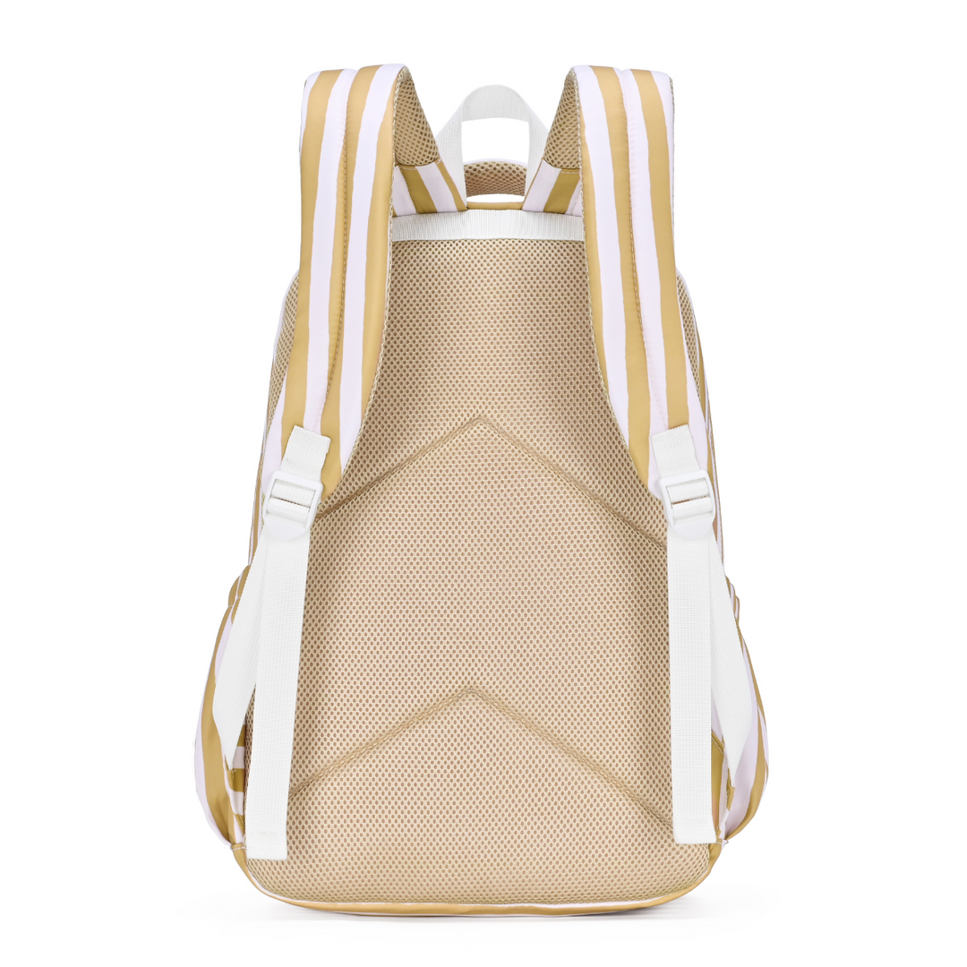 Kinnder Campus School Backpack - Mustard Stripe