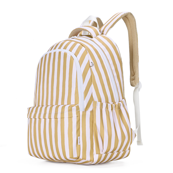 Kinnder Campus School Backpack - Mustard Stripe
