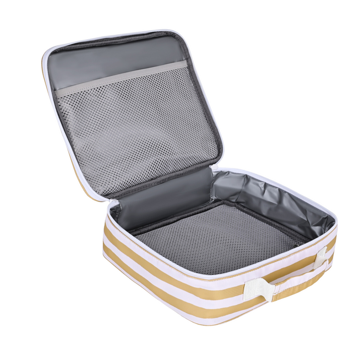 Kinnder MINI Insulated Lunch Bag - Mustard Stripe
