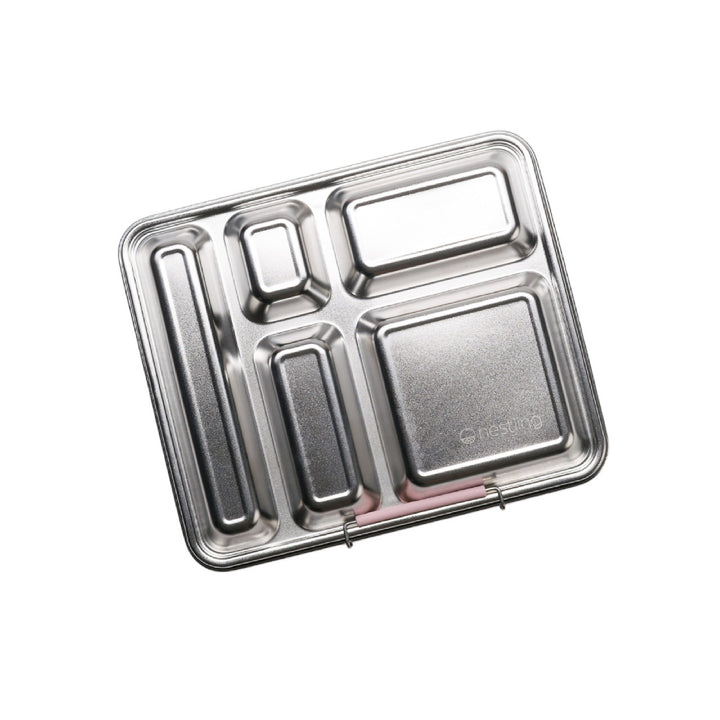 Nestling Jumbo Stainless Steel Bento Box - Dusty Pink