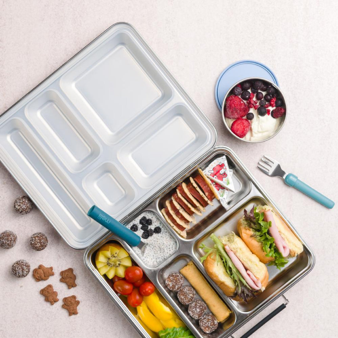 Nestling Stainless Steel Dipper Set - Dusty Blue