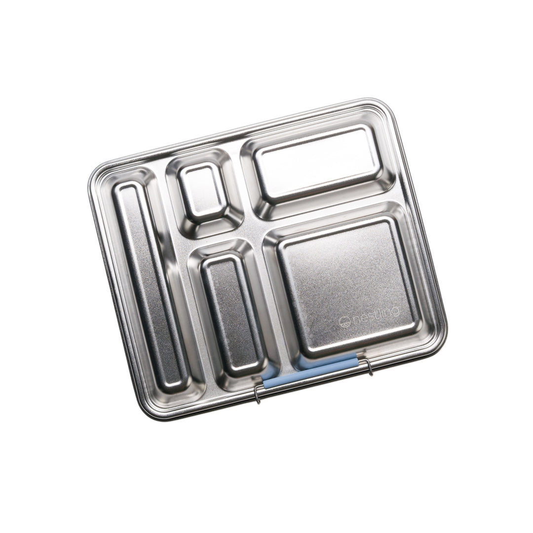 Nestling Jumbo Stainless Steel Bento Box - Dusty Blue