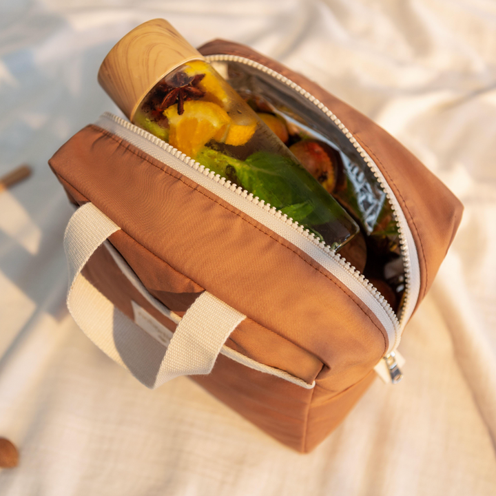Nobodinoz Sunshine Insulated Lunch Bag - Cinnamon