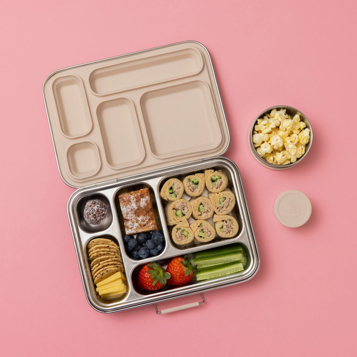 Nudie Rudie Lunch Box Stainless Steel Bento Box & Pots - Oatmeal