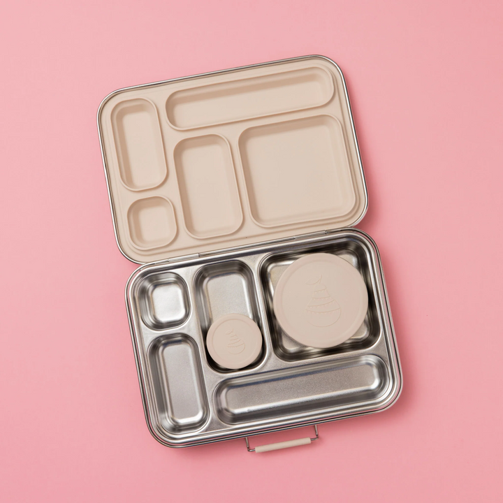 Nudie Rudie Lunch Box Stainless Steel Bento Box & Pots - Oatmeal