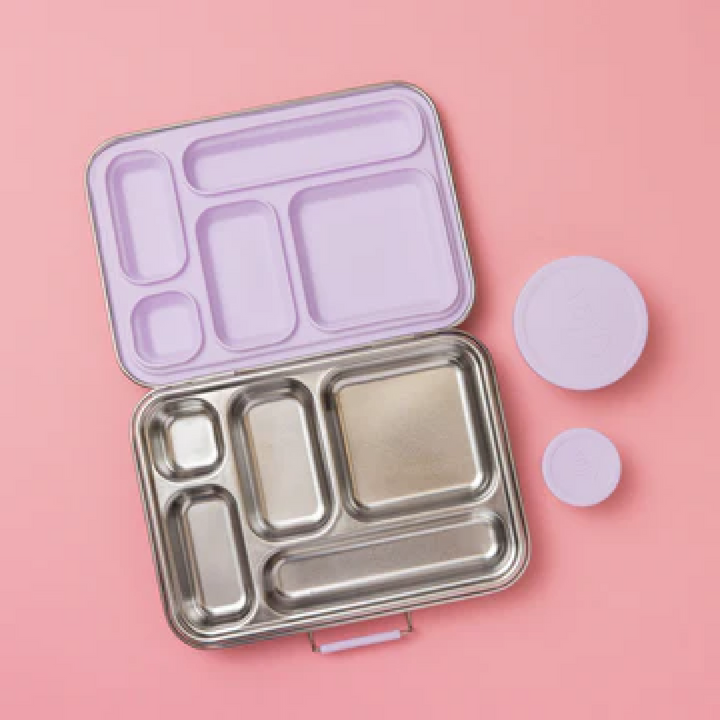 Nudie Rudie Lunch Box Stainless Steel Bento Box & Pots - Soft Lilac