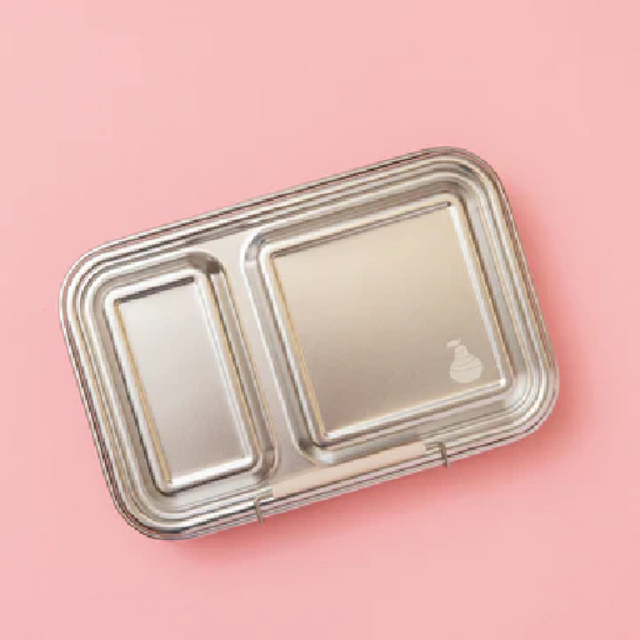 Nudie Rudie Lunch Box Stainless Steel TWIN Bento Box & Pots - Oatmeal