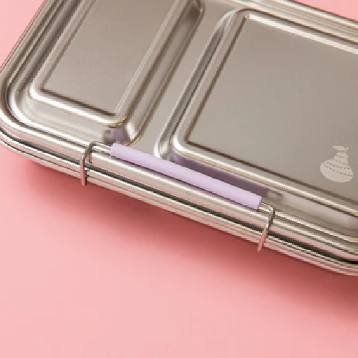 Nudie Rudie Lunch Box Stainless Steel TWIN Bento Box & Pots - Soft Lilac