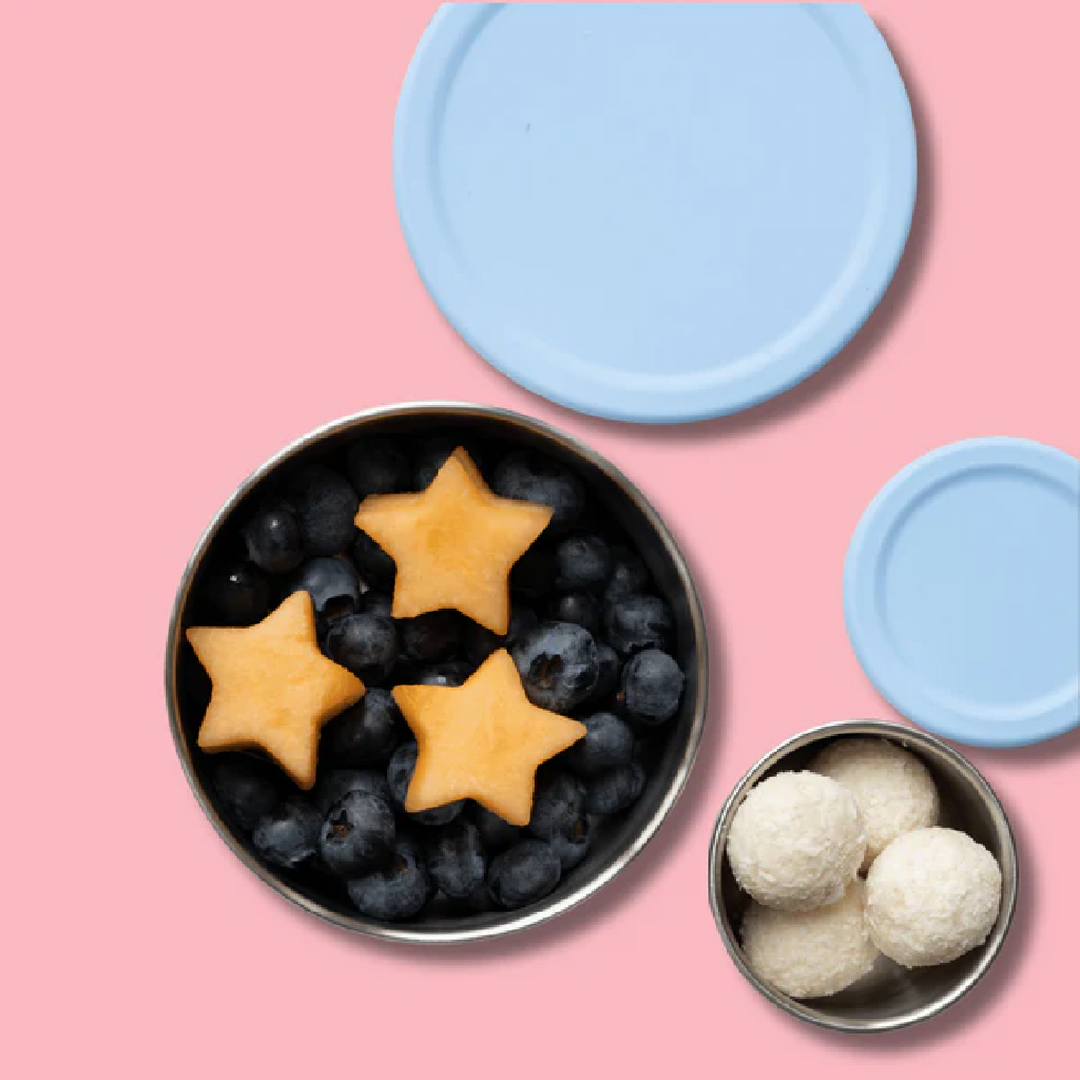 Nudie Rudie Snacker Pot Set - 2pk - Blue