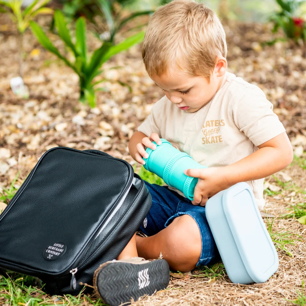 Little Renegade Company Insulated Lunch Bag - Vegan Leather - Onyx