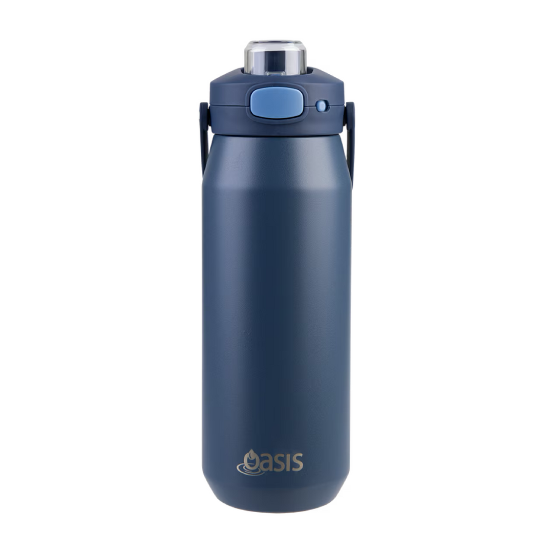 Oasis Capri 750ml Insulated Drink Bottle - Indigo