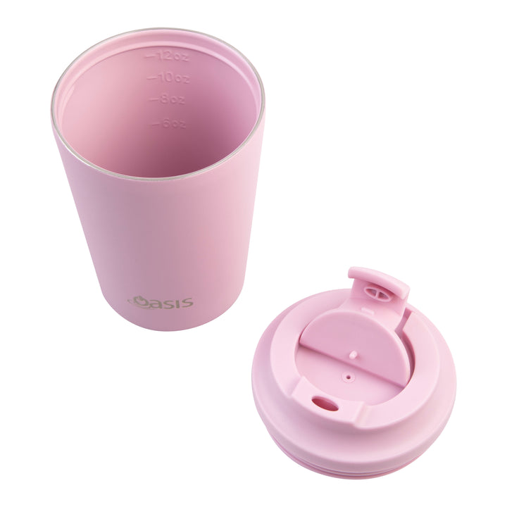 Oasis Ceramic Lined Insulated Coffee Cup - Blush