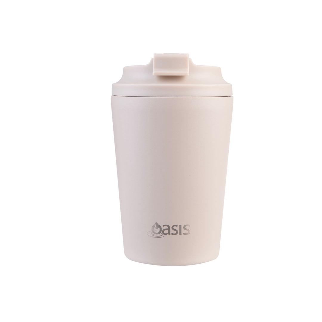 Oasis Ceramic Lined Insulated Coffee Cup - Oat