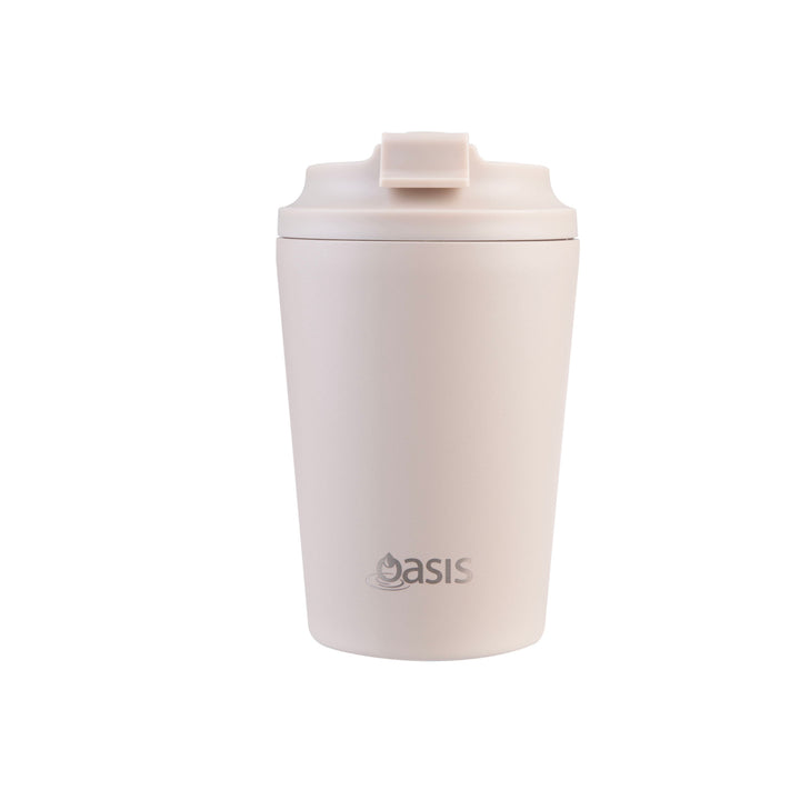 Oasis Ceramic Lined Insulated Coffee Cup - Oat