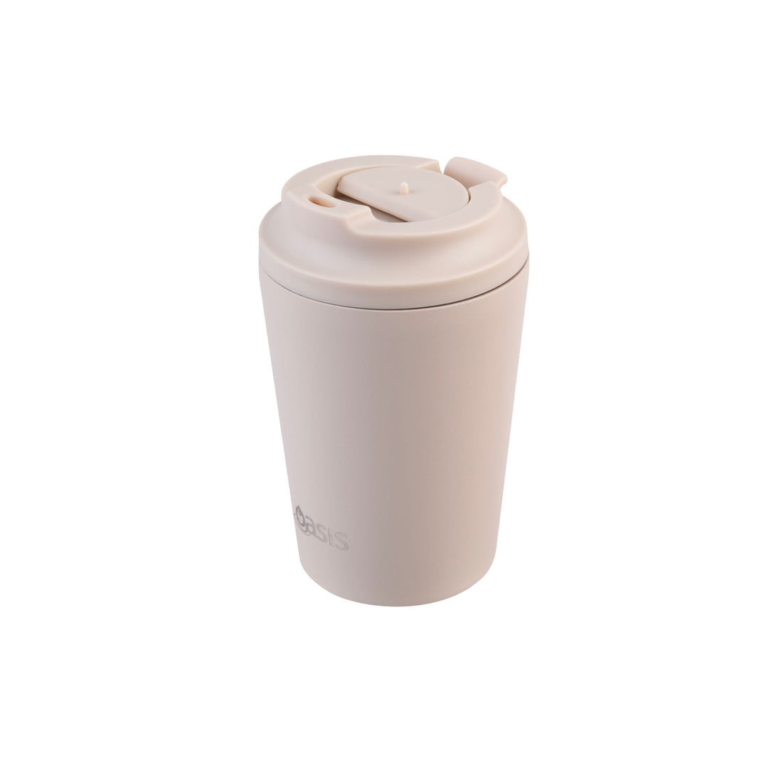 Oasis Ceramic Lined Insulated Coffee Cup - Oat