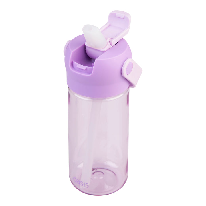 Oasis Flip'N'Sip 460ml Tritan Drink Bottle - Lavender