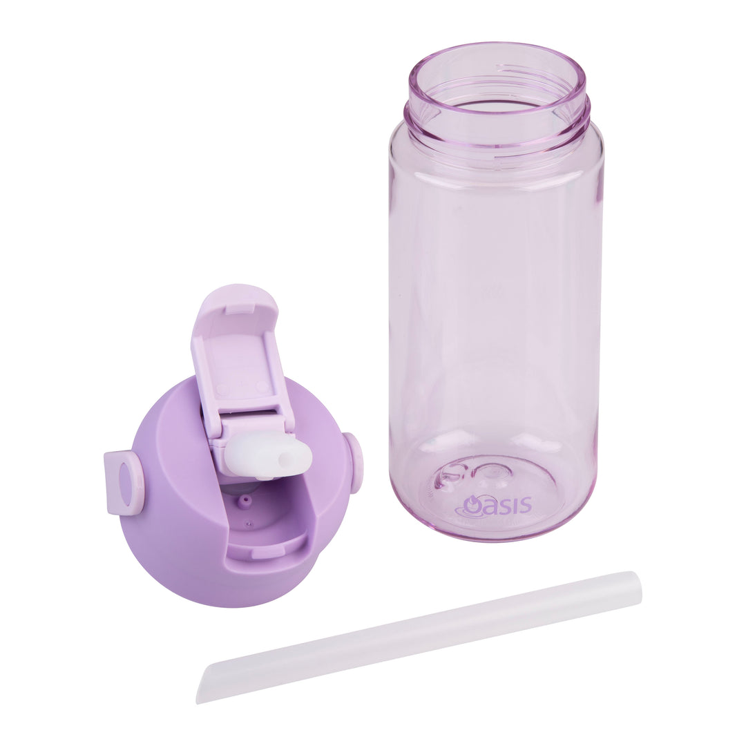 Oasis Flip'N'Sip 460ml Tritan Drink Bottle - Lavender