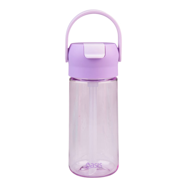 Oasis Flip'N'Sip 460ml Tritan Drink Bottle - Lavender