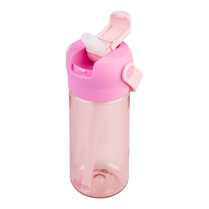 Oasis Flip'N'Sip 460ml Tritan Drink Bottle - Pink