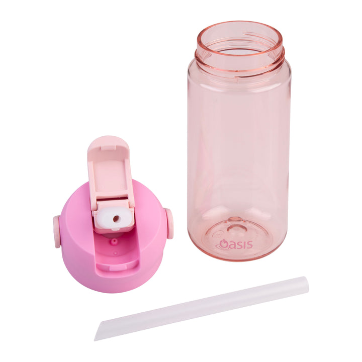 Oasis Flip'N'Sip 460ml Tritan Drink Bottle - Pink