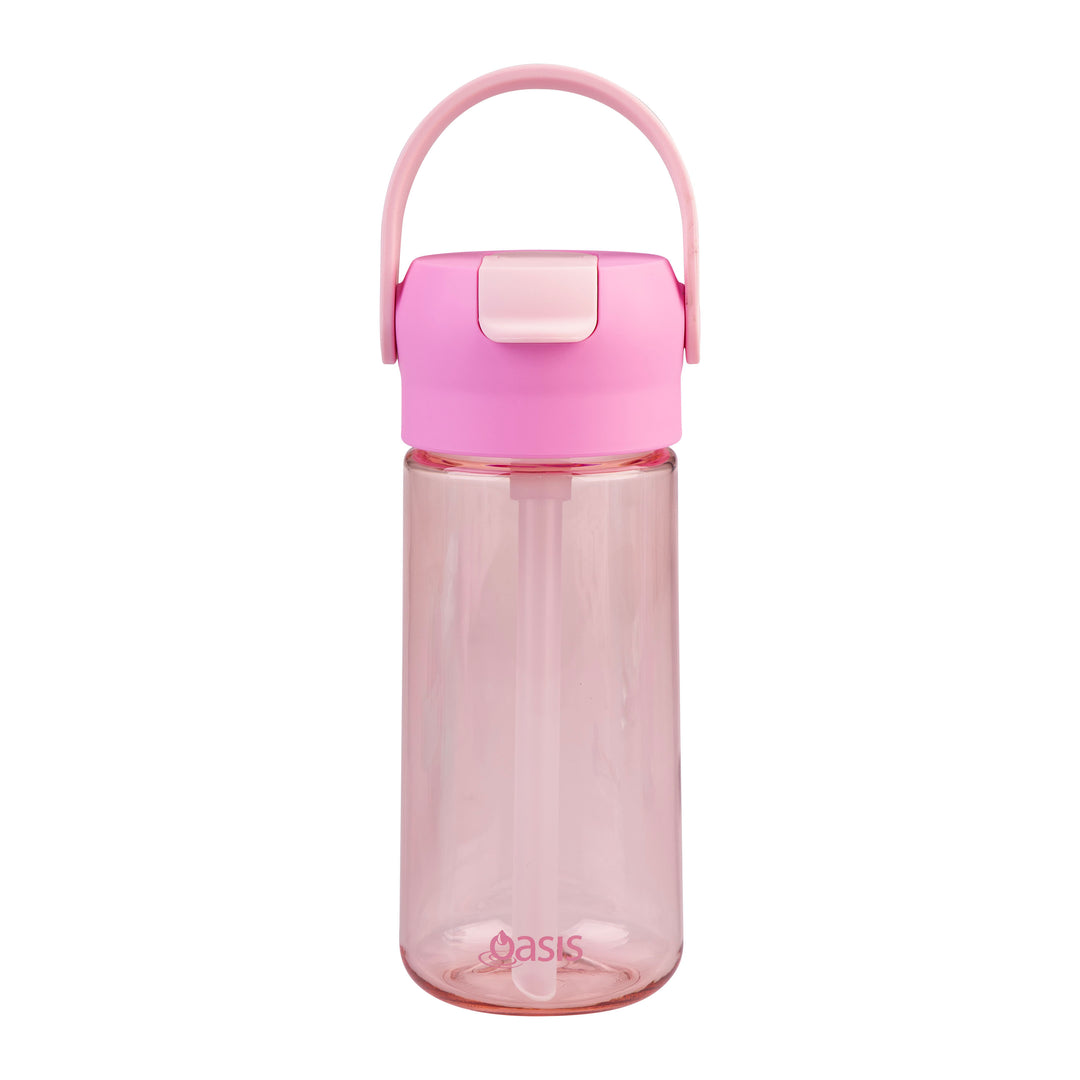 Oasis Flip'N'Sip 460ml Tritan Drink Bottle - Pink