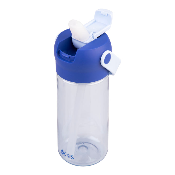 Oasis Flip'N'Sip 460ml Tritan Drink Bottle - Blue
