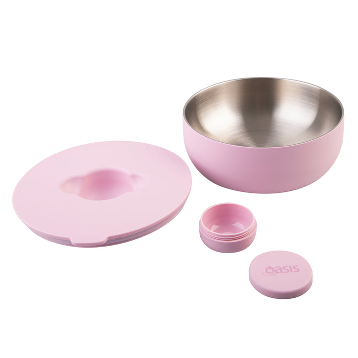 Oasis Fresh'N'Go Insulated Lunch Bowl - 950ml - Pink Lemonade