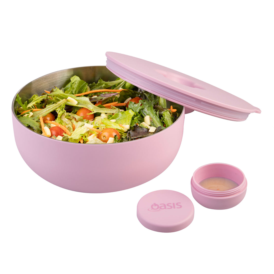 Oasis Fresh'N'Go Insulated Lunch Bowl - 950ml - Pink Lemonade