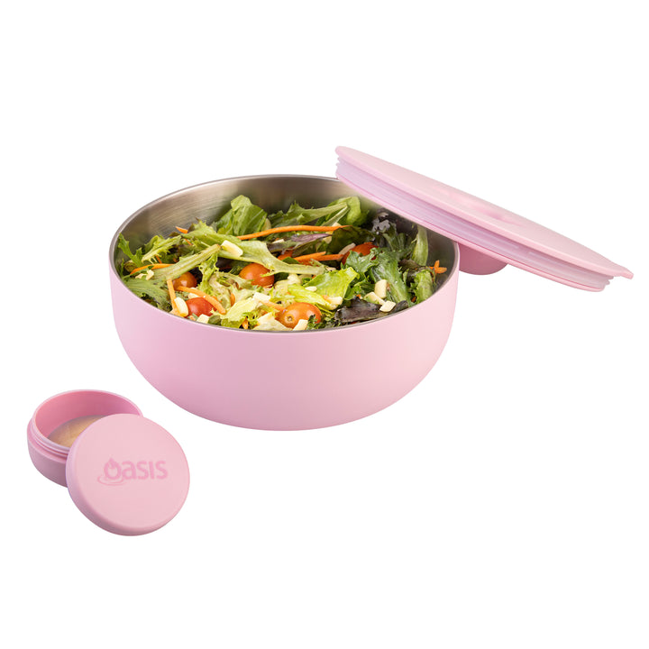 Oasis Fresh'N'Go Insulated Lunch Bowl - 950ml - Pink Lemonade