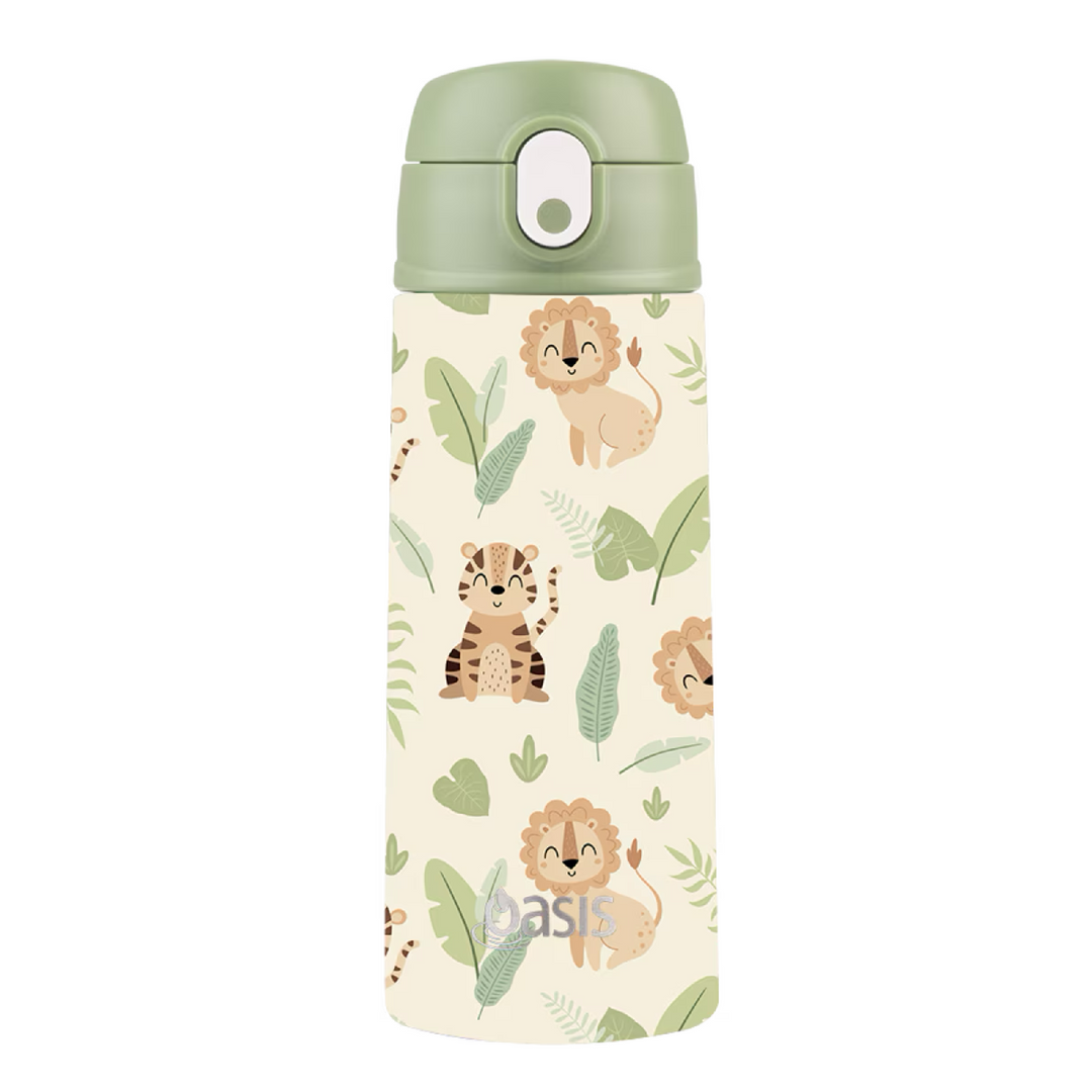 Oasis Insulated Drink Bottle with Sipper 550ml - Jungle Buddies